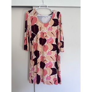 FIGHTING EEL | anthurium 3/4 sleeve dress